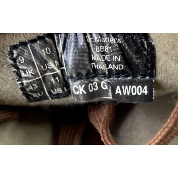 Dr. Martens Men's Brown Leather Casual Oxfords Size 10 (8B81) - Picture 7 of 7